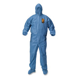 KleenGuard™ A65 Zipper Front Hood And Boot Flame-resistant Coveralls, Elastic Wrist And Ankles, 2x-large,blue,  25-carton freeshipping - TVN Wholesale 