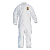 A30 Elastic-back And Cuff Coveralls, Large, White, 25-carton