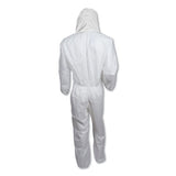 KleenGuard™ A30 Elastic-back And Cuff Hooded Coveralls, X-large, White, 25-carton freeshipping - TVN Wholesale 