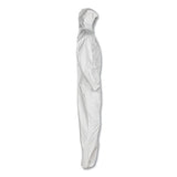 KleenGuard™ A30 Elastic-back And Cuff Hooded Coveralls, X-large, White, 25-carton freeshipping - TVN Wholesale 