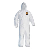 KleenGuard™ A30 Elastic-back And Cuff Hooded Coveralls, X-large, White, 25-carton freeshipping - TVN Wholesale 