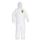 KleenGuard™ A30 Elastic Back And Cuff Hooded Coveralls, 4x-large, White, 21-carton freeshipping - TVN Wholesale 