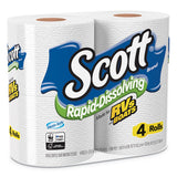 Scott® Rapid-dissolving Toilet Paper, Bath Tissue, Septic Safe, 1-ply, White, 231 Sheets-roll, 4-rolls-pack, 12 Packs-carton freeshipping - TVN Wholesale 