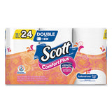 Scott® Comfortplus Toilet Paper, Double Roll, Bath Tissue, Septic Safe, 1-ply, White, 231 Sheets-roll, 12 Rolls-pack freeshipping - TVN Wholesale 