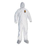 A45 Liquid-particle Protection Surface Prep-paint Coveralls, 2x-large, White, 25-carton