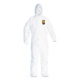 KleenGuard™ A20 Breathable Particle Protection Coveralls, Elastic Back, Hood, Medium, White, 24-carton freeshipping - TVN Wholesale 