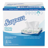 Surpass® Facial Tissue For Business, 2-ply, White, Flat Box, 125-box, 10 Boxes-carton freeshipping - TVN Wholesale 