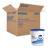 Kimtech™ Wettask Wiper Bucket, White-blue, 4-carton freeshipping - TVN Wholesale 