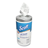 Scott® 24-hour Sanitizing Wipes, 4.5 X 8.25, White, 75-canister, 6 Canisters-carton freeshipping - TVN Wholesale 