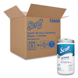 Scott® 24-hour Sanitizing Wipes, 4.5 X 8.25, White, 75-canister, 6 Canisters-carton freeshipping - TVN Wholesale 