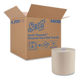 Scott® Essential 100% Recycled Fiber Hard Roll Towel, 1.75" Core, Brown, 8" X 700 Ft, 6-carton freeshipping - TVN Wholesale 