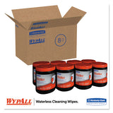WypAll® Heavy-duty Waterless Cleaning Wipes, 12 X 9 1-2, Green-white, 50-canister, 8-ct freeshipping - TVN Wholesale 