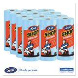 Scott® Shop Towels, Standard Roll, 10.4 X 11, Blue, 55-roll, 12 Rolls-carton freeshipping - TVN Wholesale 