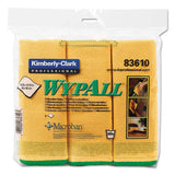 WypAll® Microfiber Cloths, Reusable, 15 3-4 X 15 3-4, Yellow, 6-pack freeshipping - TVN Wholesale 