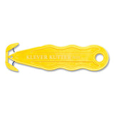 Klever Kutter™ Kurve Blade Plus Safety Cutter, 5.75" Handle, Yellow, 10-box freeshipping - TVN Wholesale 