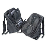 Kensington® Contour Laptop Backpack, Nylon, 15 3-4 X 9 X 19 1-2, Black freeshipping - TVN Wholesale 