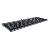 Kensington® Slim Type Standard Keyboard, 104 Keys, Black-silver freeshipping - TVN Wholesale 