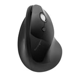 Kensington® Pro Fit Ergo Vertical Wireless Mouse, 2.4 Ghz Frequency-65.62 Ft Wireless Range, Right Hand Use, Black freeshipping - TVN Wholesale 