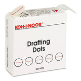 Koh-I-Noor Adhesive Drafting Dots, 0.88" Dia, Dries Clear, 500-box freeshipping - TVN Wholesale 