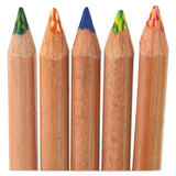 Koh-I-Noor Tri-tone Color Pencils, 3.8 Mm, Assorted Tri-tone Lead Colors, Tan Barrel, Dozen freeshipping - TVN Wholesale 