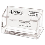 Kantek Acrylic Business Card Holder, Holds 80 Cards, 4 X 1.88 X 2, Clear freeshipping - TVN Wholesale 