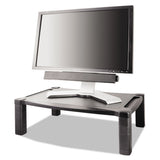 Kantek Wide Deluxe Two-level Monitor Stand, 20" X 13.25" X 3" To 6.5", Black, Supports 50 Lbs freeshipping - TVN Wholesale 