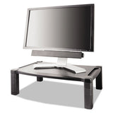 Kantek Wide Deluxe Two-level Monitor Stand With Drawer, 20" X 13.25" X 3" To 6.5", Black, Supports 50 Lbs freeshipping - TVN Wholesale 
