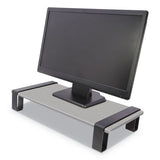 Kantek Modern Monitor Riser, 23.75" X 10.25" X 3.5", Black-gray, Supports 60 Lbs freeshipping - TVN Wholesale 