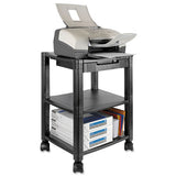 Kantek Mobile Printer Stand, Two-shelf, 17w X 13.25d X 14.13h, Black freeshipping - TVN Wholesale 