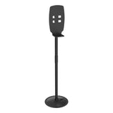 Kantek Floor Stand For Sanitizer Dispensers, Height Adjustable From 50" To 60", Black freeshipping - TVN Wholesale 