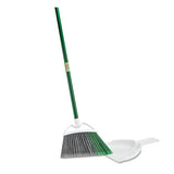 Libman Commercial Precision Angle Broom With Dustpan, 53" Handle, Green-gray, 4-carton freeshipping - TVN Wholesale 