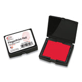 LEE Inkless Fingerprint Pad, 2.25 X 1.75, Red freeshipping - TVN Wholesale 