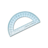 Charles Leonard® Open Center Protractor, Plastic, 4" Base, Clear, Dozen freeshipping - TVN Wholesale 