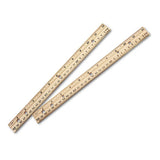 Charles Leonard® Beveled Wood Ruler W-single Metal Edge, 3-hole Punched, Standard-metric, 12" Long, Natural, 36-box freeshipping - TVN Wholesale 