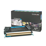 Lexmark™ C734a2cg Toner, 6,000 Page-yield, Cyan freeshipping - TVN Wholesale 