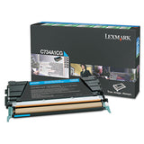 Lexmark™ X748h1cg Return Program High-yield Toner, 10,000 Page-yield, Cyan freeshipping - TVN Wholesale 