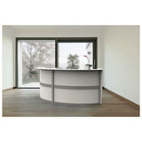 Linea Italia® Reception Desk, 72" X 32" X 46", Mocha freeshipping - TVN Wholesale 