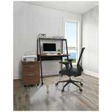 Linea Italia® Kompass Flexible Home-office Desk, 33" X 23.4" X 48", Mocha freeshipping - TVN Wholesale 