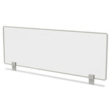 Linea Italia® Trento Line Dividing Panel, Polycarbonate, 47.13w X 1.75d X 15.5h, Translucent freeshipping - TVN Wholesale 