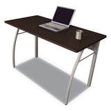 Linea Italia® Trento Line Rectangular Desk, 47.25" X 23.63" X 29.5", Mocha-gray freeshipping - TVN Wholesale 