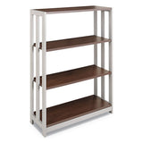 Linea Italia® Trento Line Bookcase, 31 1-2w X 11 1-2d X 43 1-4h, Cherry freeshipping - TVN Wholesale 