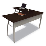 Linea Italia® Trento Line L-shaped Desk, 59.13" X 59.13" X 29.5", Cherry freeshipping - TVN Wholesale 