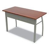 Linea Italia® Trento Line Rectangular Desk, 59.13" X 23.63" X 29.5", Mocha freeshipping - TVN Wholesale 