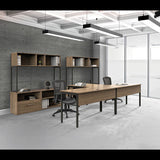 Linea Italia® Urban Series L- Shaped Desk, 59" X 59" X 29.5", Ash freeshipping - TVN Wholesale 