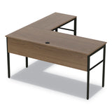 Linea Italia® Urban Series L- Shaped Desk, 59" X 59" X 29.5", Ash freeshipping - TVN Wholesale 