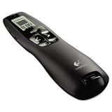 Logitech® R800 Wireless Laser Presentation Remote W-lcd Display, Class 2, 100 Ft Range, Matte Black freeshipping - TVN Wholesale 