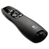 Logitech® R400 Wireless Presentation Remote With Laser Pointer, Class 2, 50 Ft Range, Matte Black freeshipping - TVN Wholesale 