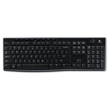 Logitech® K270 Wireless Keyboard, Usb Unifying Receiver, Black freeshipping - TVN Wholesale 