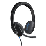 Logitech® H540 Corded Headset, Usb, Black freeshipping - TVN Wholesale 
