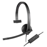 Logitech® Usb H570e Over-the-head Wired Headset, Monaural, Black freeshipping - TVN Wholesale 